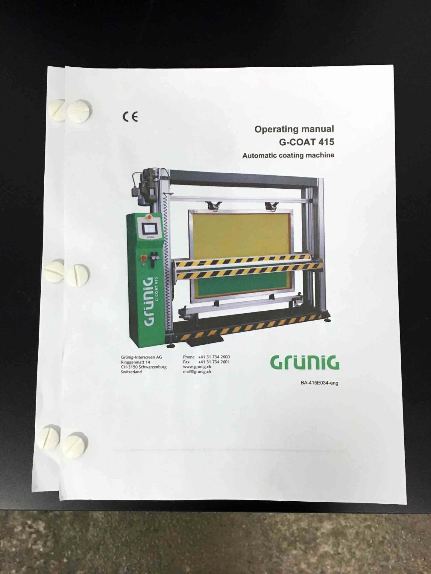 GRUNIG ''G-COAT 415'' Automatic Coating Machine, Yr. 2012 - Image 4 of 4