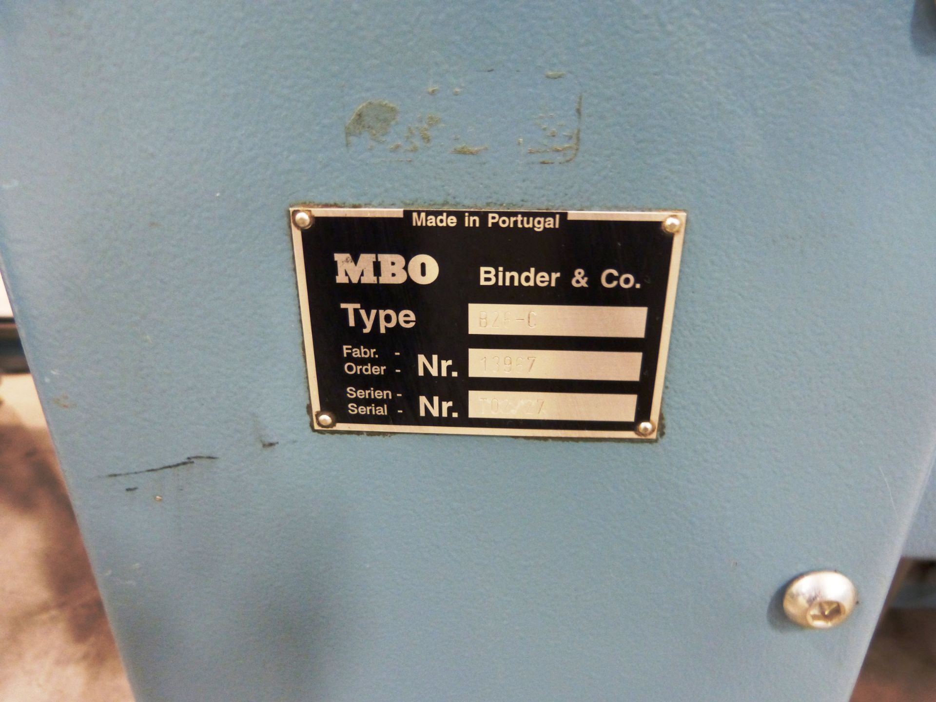 2005 MBO “B26-C” Folders w/16-Page, (4/4/4), Belt Delivery, Round Pile Feed, 26” Capacity - Image 8 of 8