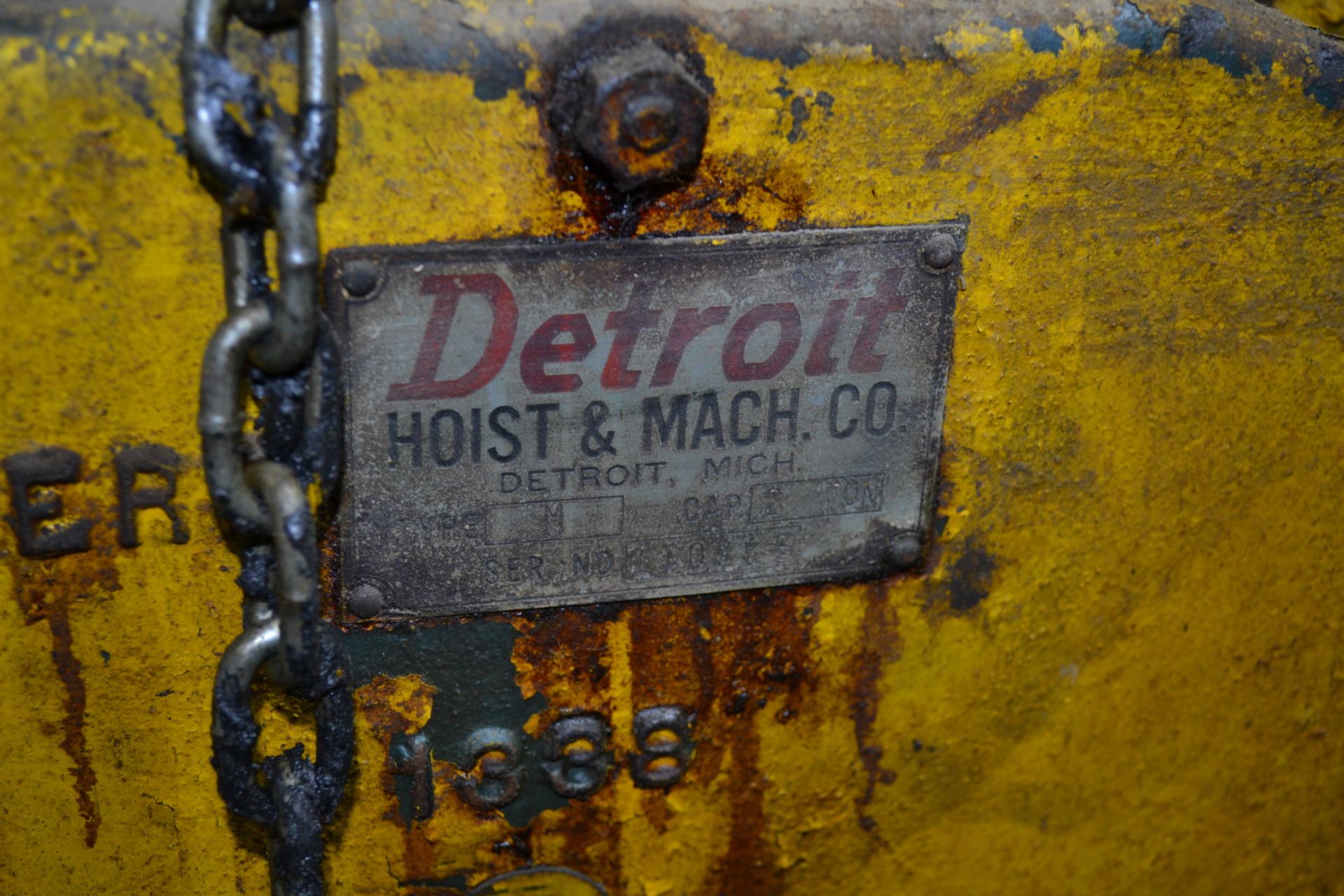 Detroit Hoist & Machine Co. Type M Electric Hoist - Bild 2 aus 3