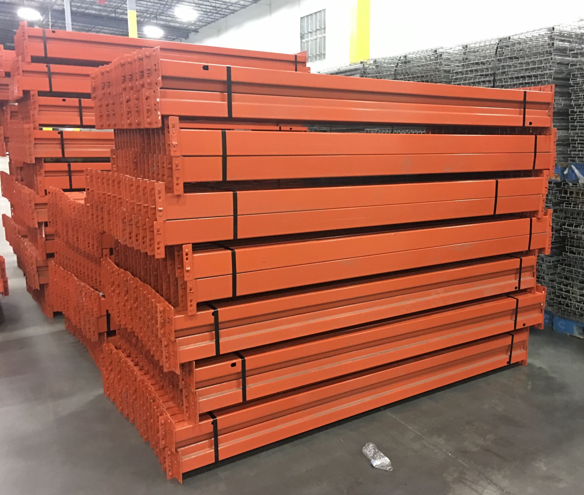 28 BAYS OF 26'H x 42"D X 120"W TEARDROP STYLE PALLET RACK, (BACK TO BACK) (4 BEAM LEVEL) - Image 3 of 4