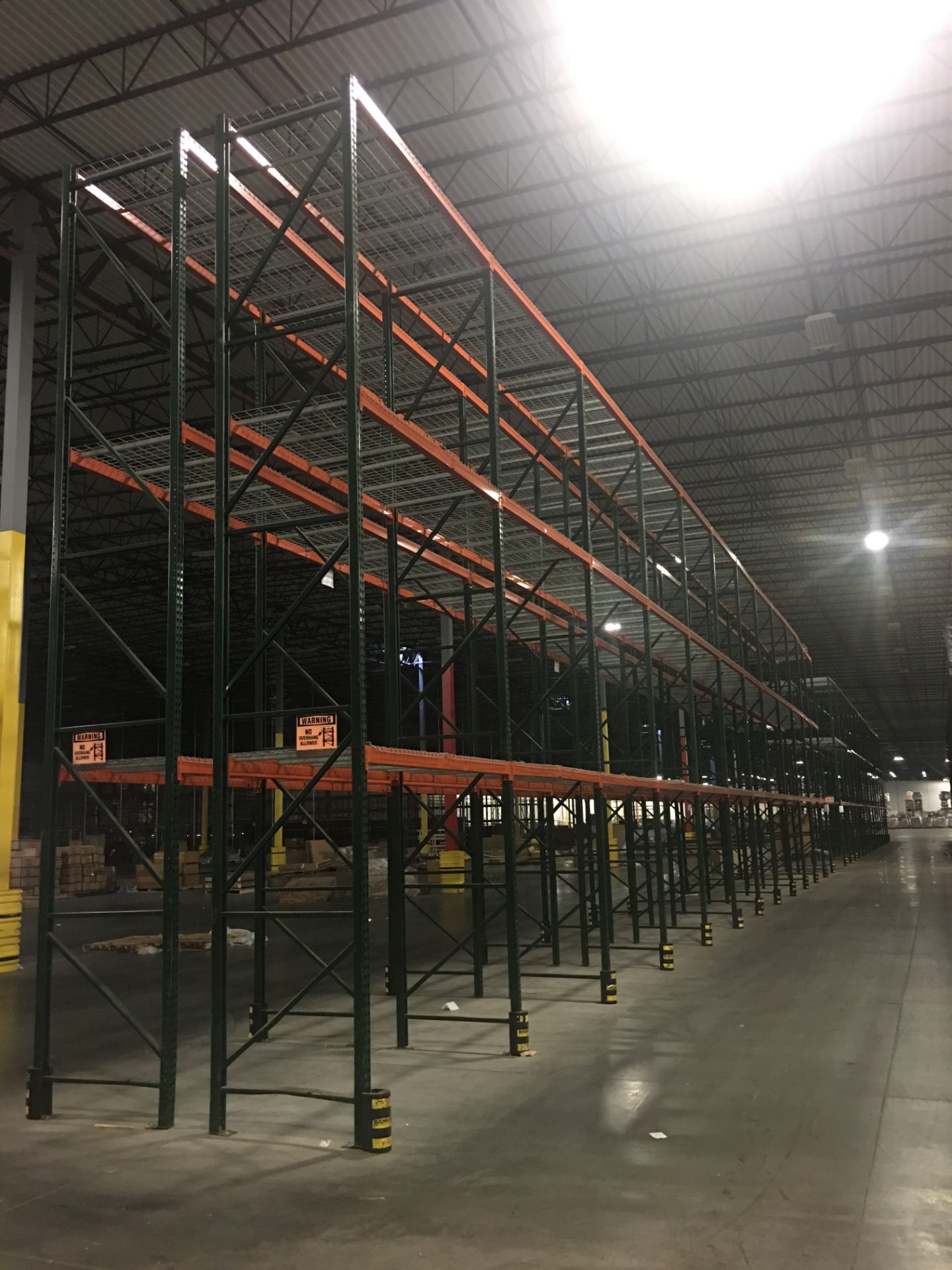 28 BAYS OF 26'H x 42"D X 120"W TEARDROP STYLE PALLET RACK, (BACK TO BACK) (4 BEAM LEVEL) - Image 4 of 4