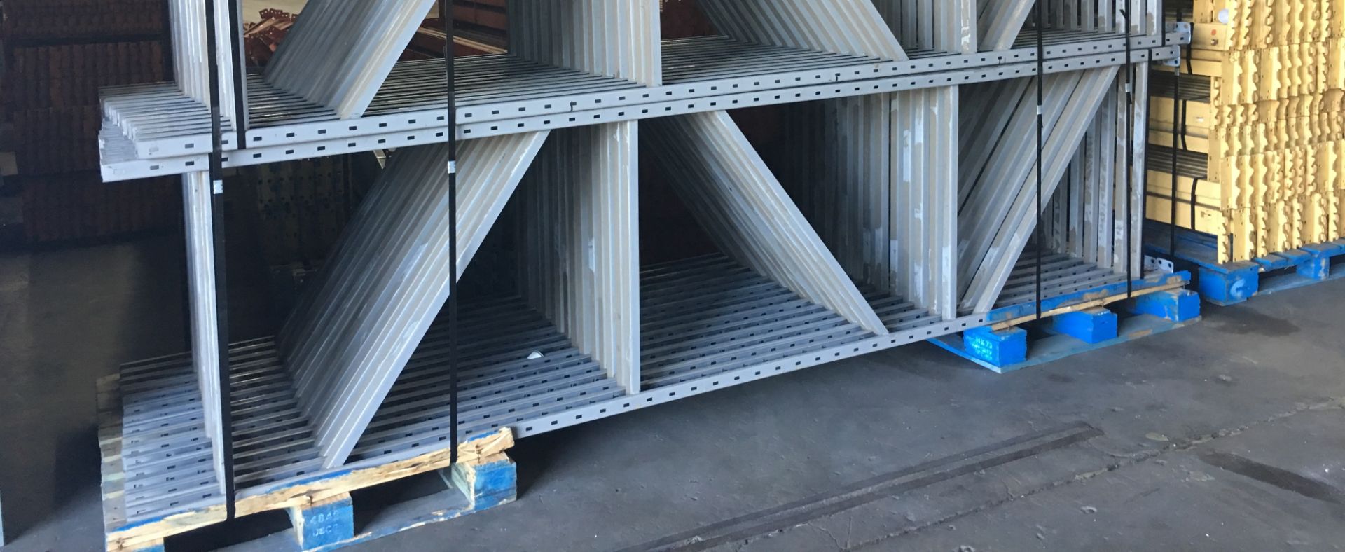 10 BAYS OF 12'H X 36"D X 106"W PENCO STYLE PALLET RACK, (4 BEAM LEVEL) - Image 2 of 4