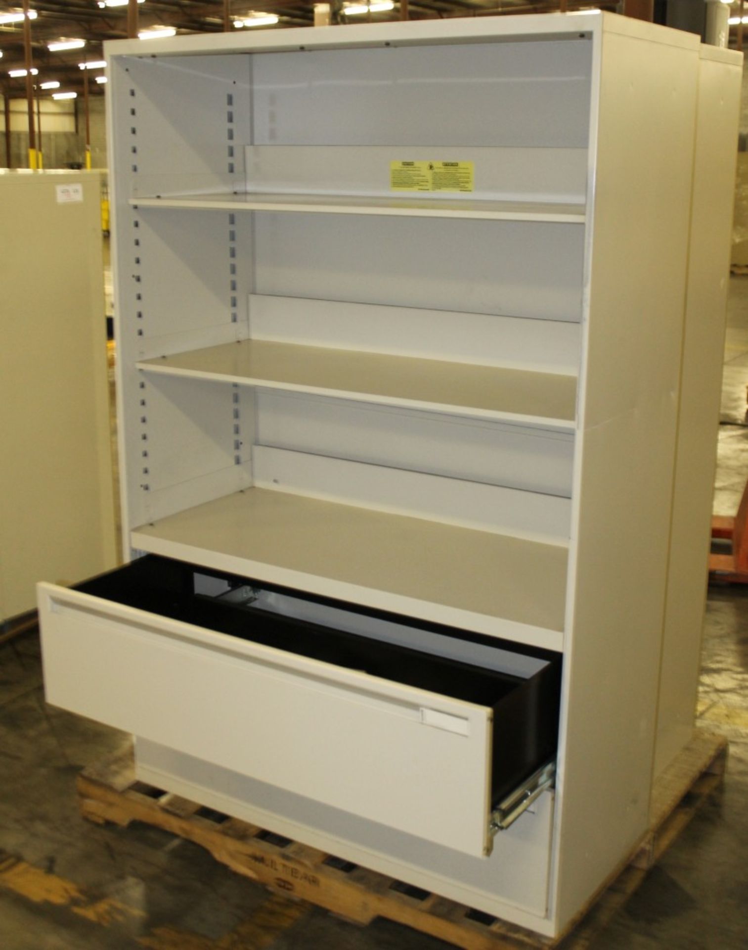 OFFICE SPECIALTY 3 DRAWER LATERAL BOOKSHELF WITH 2 DRAWER LATERAL FILE-CABINET, - Image 2 of 2