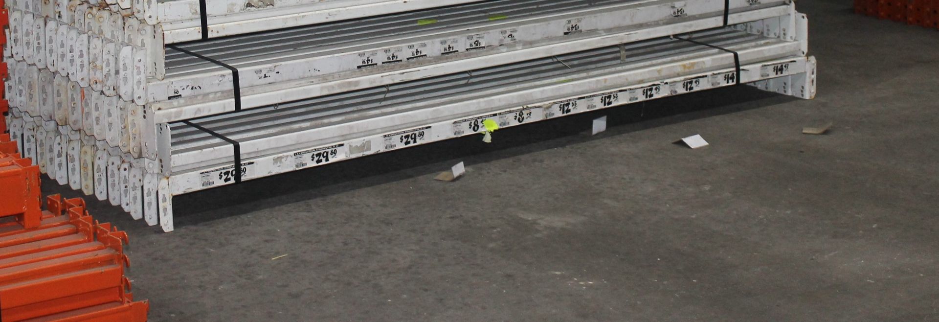 6 SECTIONS OF 146.5"H X 42"D X 99"L TEARDROP STYLE PALLET RACKS, - Image 2 of 4