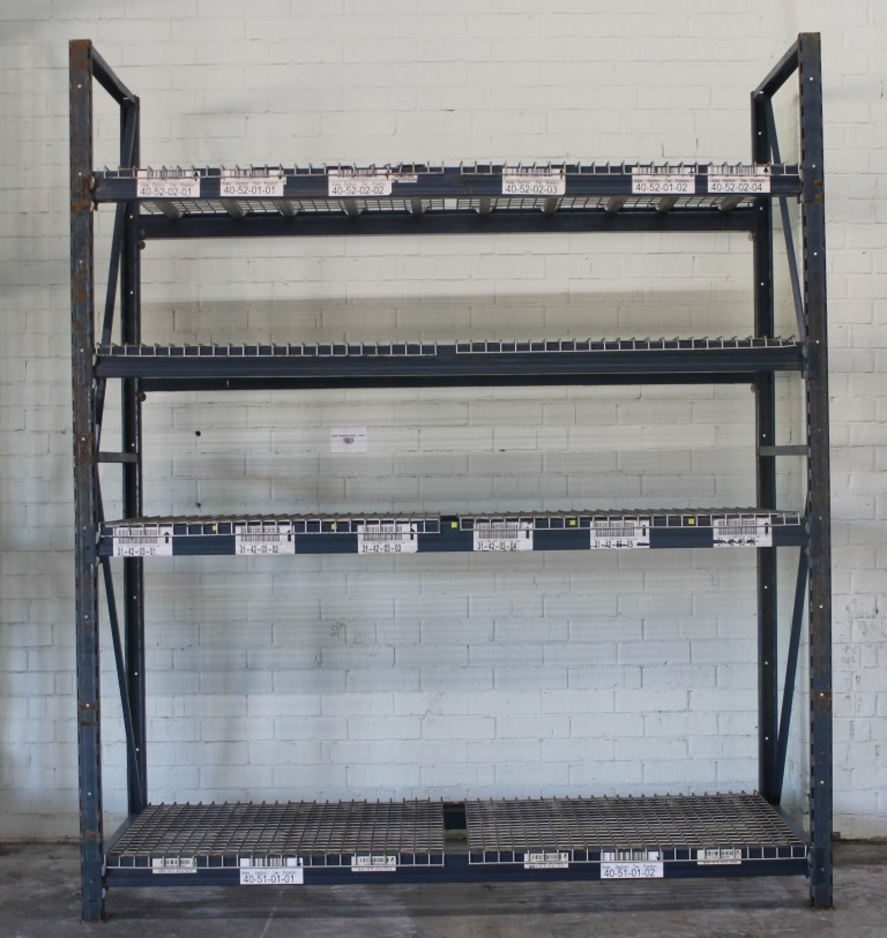 120"H X 36"D X 96"L STOCK ROOM SHELVING (28 BAYS)