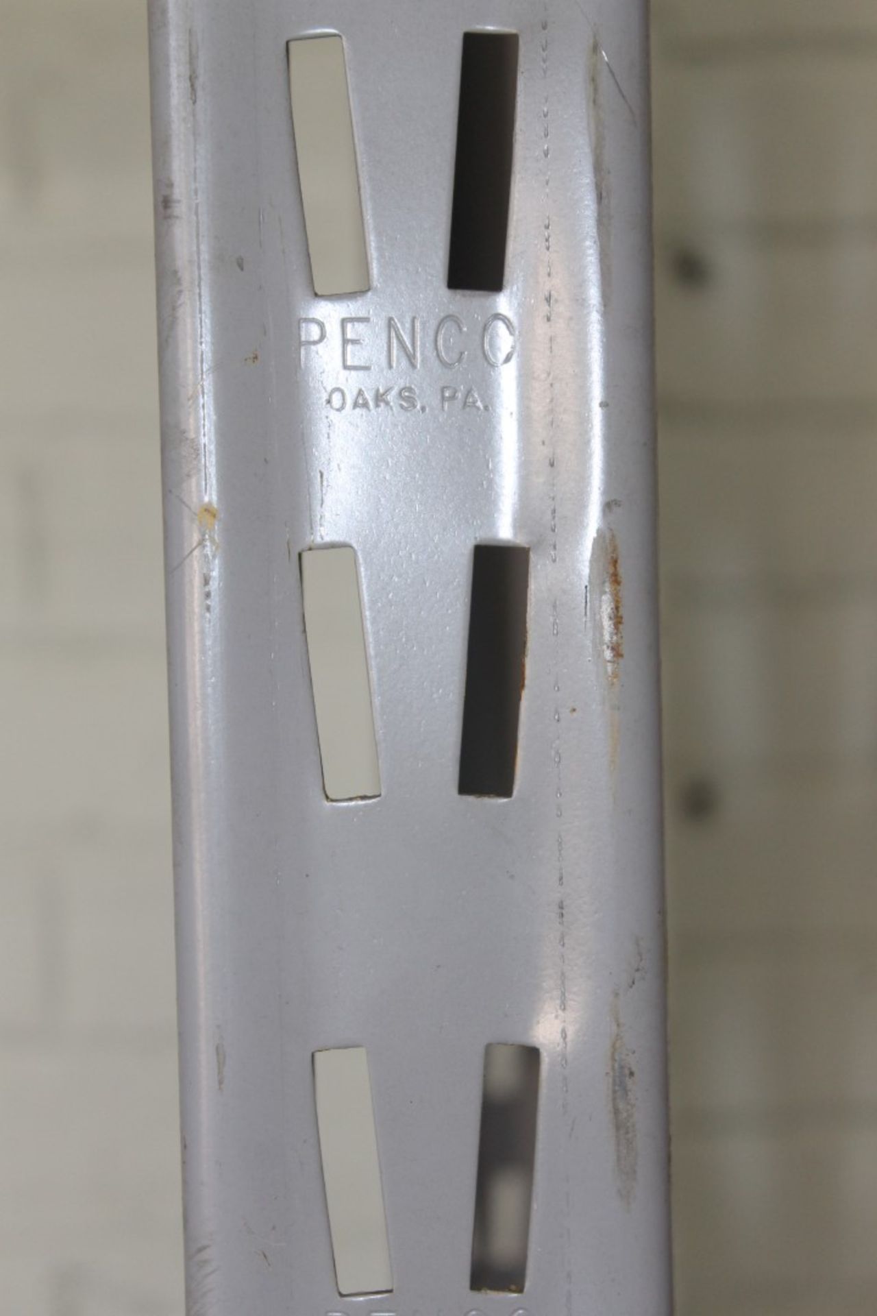10 BAYS OF 12'H X 36"D X 106"W PENCO STYLE PALLET RACK, (4 BEAM LEVEL) - Image 3 of 4