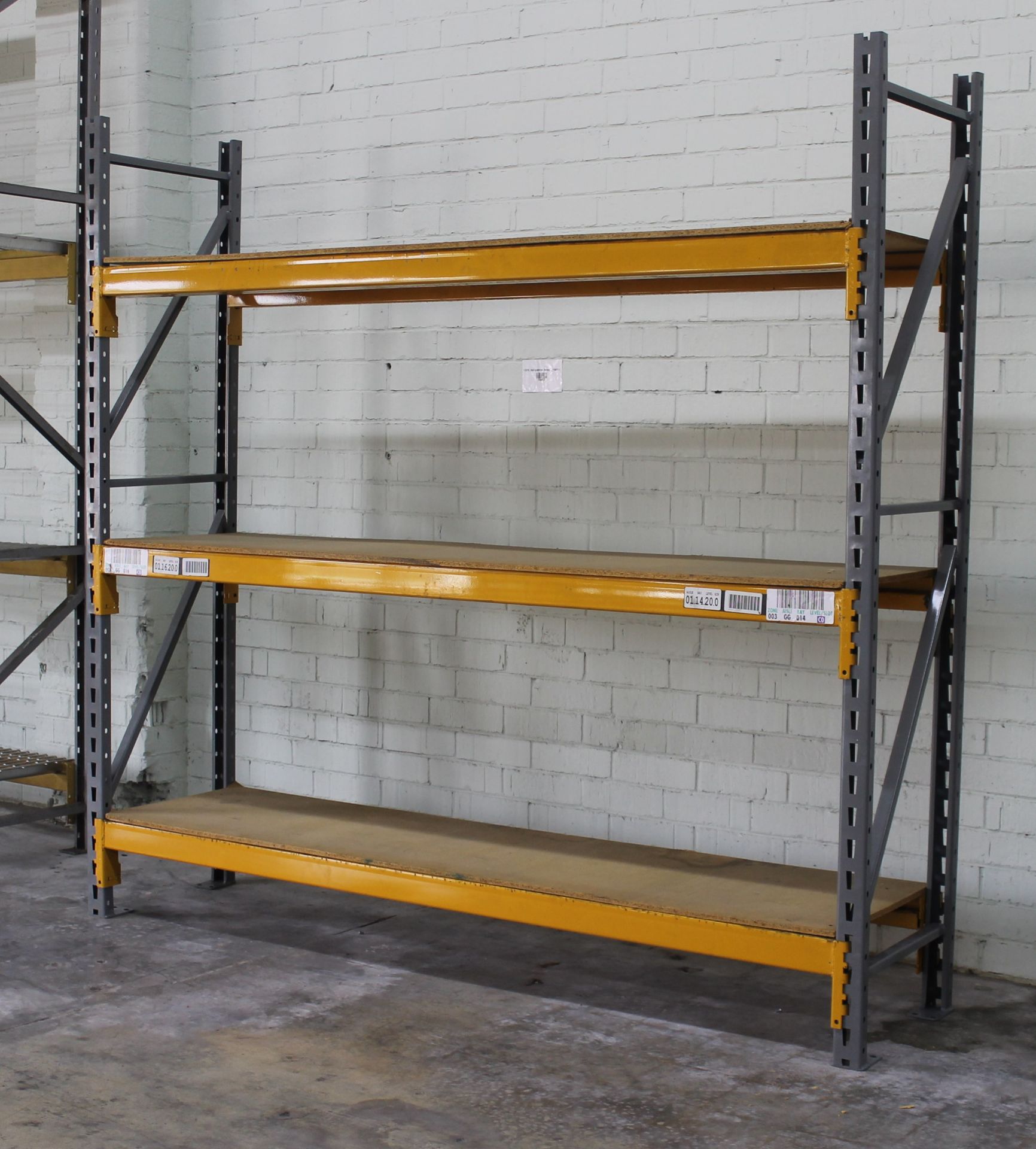 30 SECTIONS OF 96"H X 24"D X 96"L STOCK ROOM PALLET RACK SHELVING