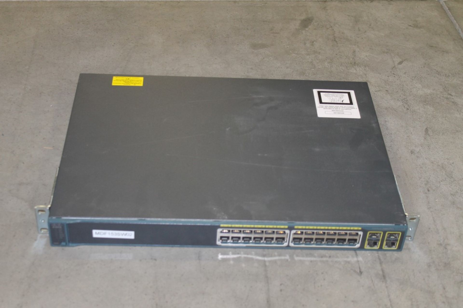 CISCO 2960 SERIES 24 PORT POE SWITCH WITH CISCO - GLC-SX-MM 1000BASE SX SFP (MINI-GBIC) - Image 3 of 3