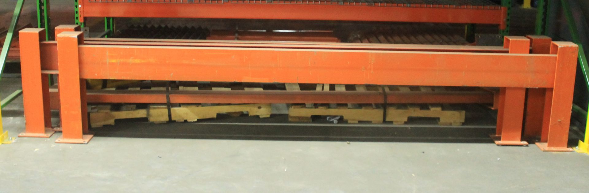 3 SECTIONS OF 125"W X 24"H HEAVY DUTY MACHINE GUARD RAIL