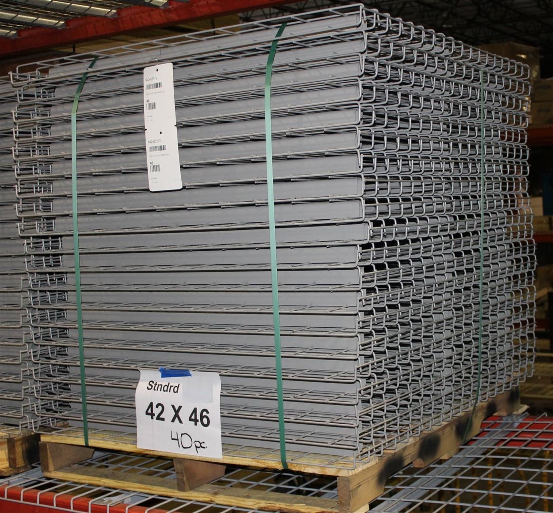 NEW 80 PCS OF STANDARD 42" X 46" WIREDECK - 2200 LBS CAPACITY