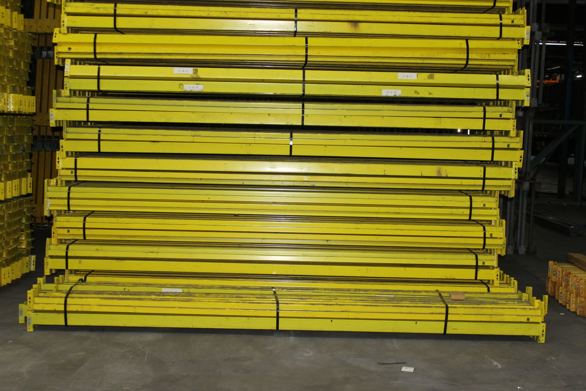 14 BAYS OF 7'H x 48"D X 144"W TEARDROP STYLE PALLET RACK (3 BEAM LEVEL) - Image 3 of 3