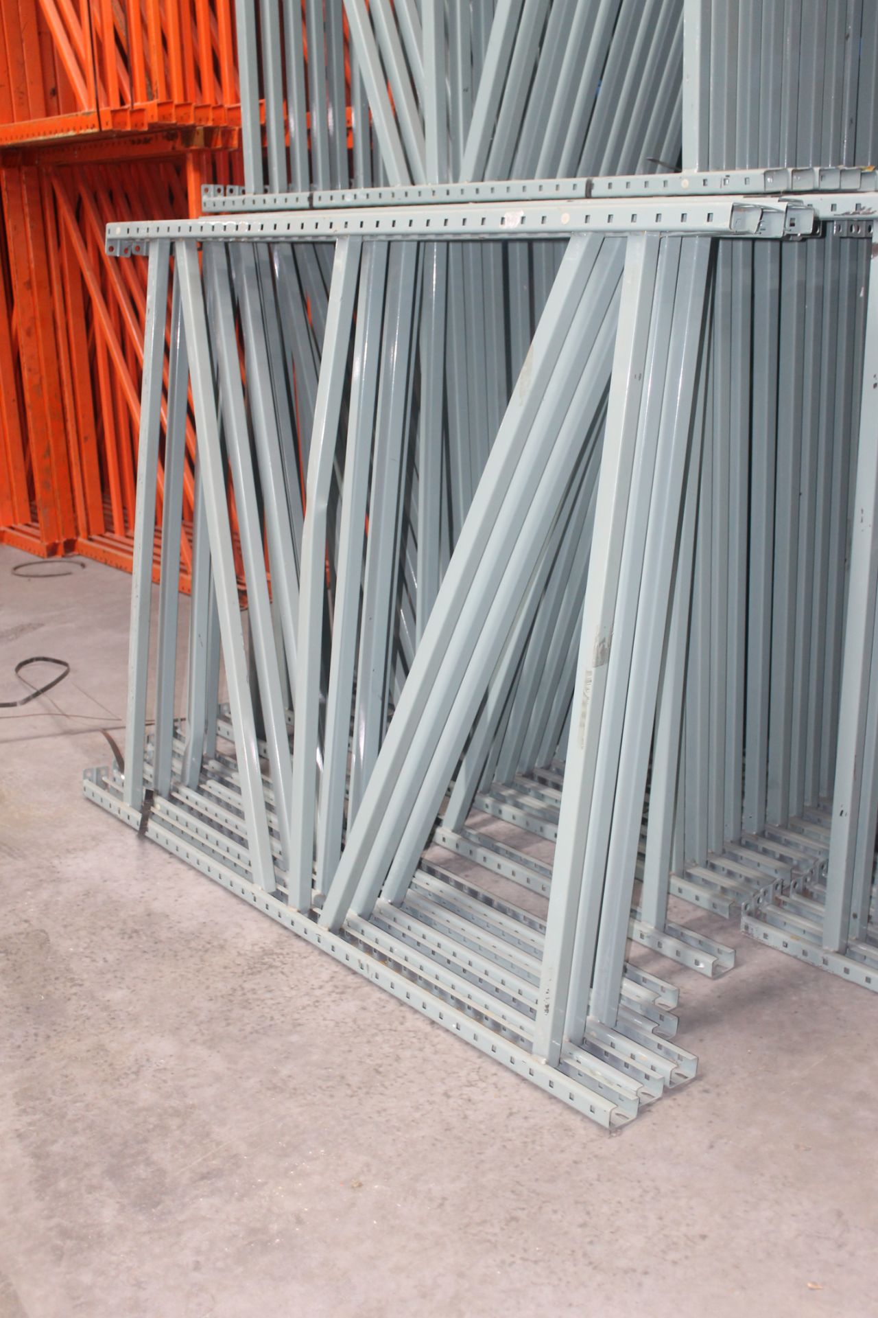 28 BAYS OF TEARDROP STYLE PALLET RACK, SIZE: 78"H x 60"D X 138"W - Image 3 of 3