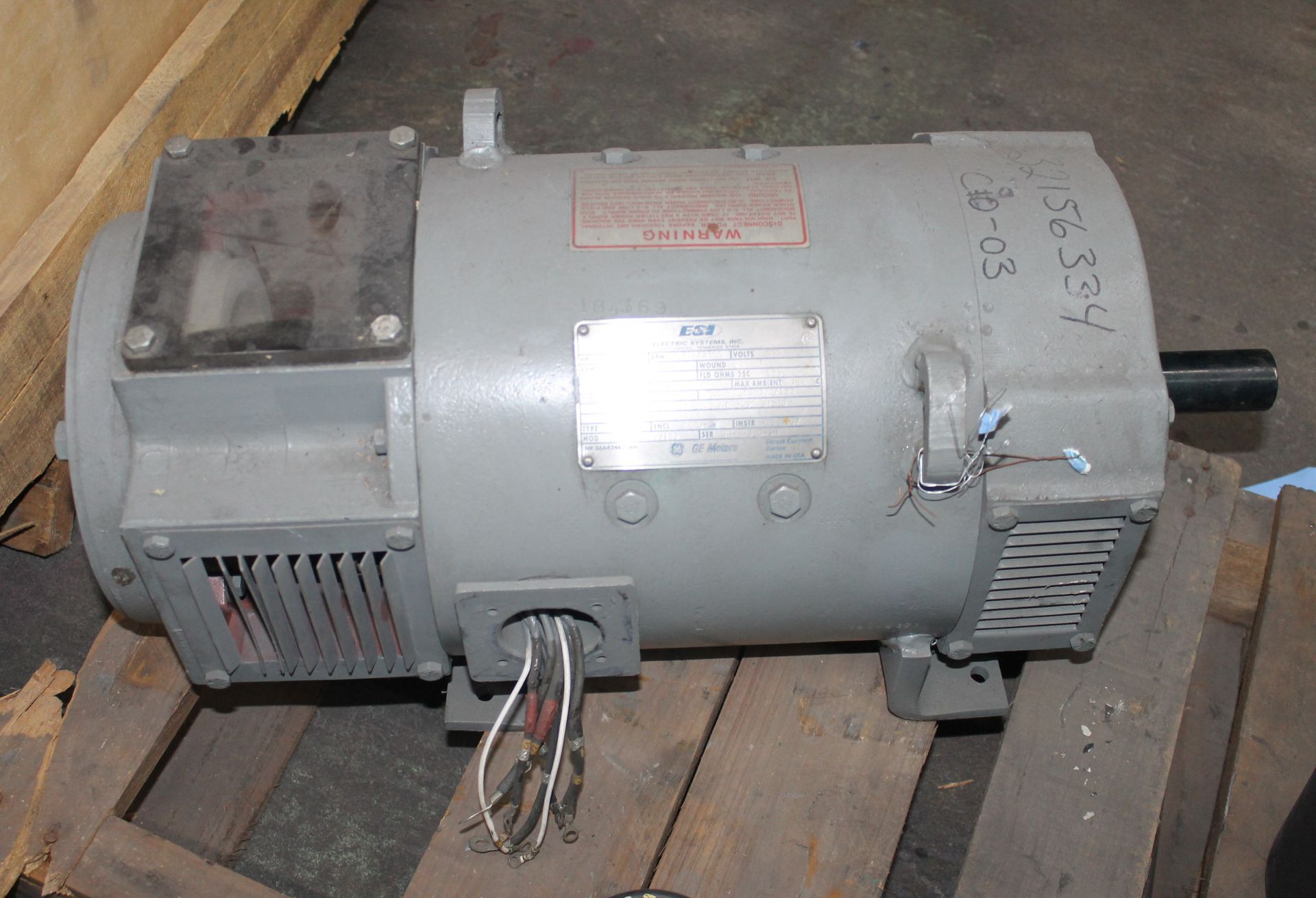 GE MOTORS 10 HP DIRECT CURRENT MOTOR