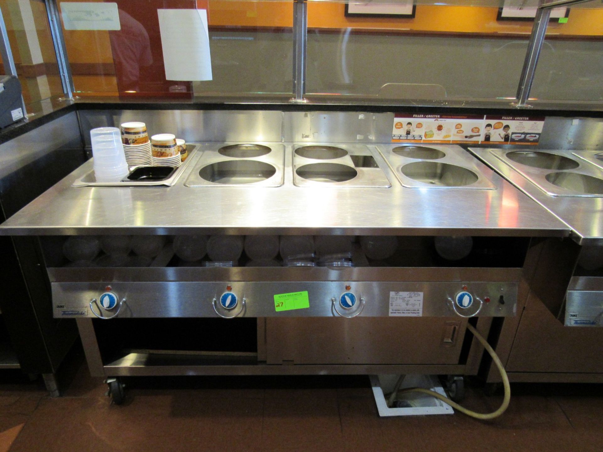 46" DUKE, MD DC-EP304-2555 M STEAM TABLE, CASTERS