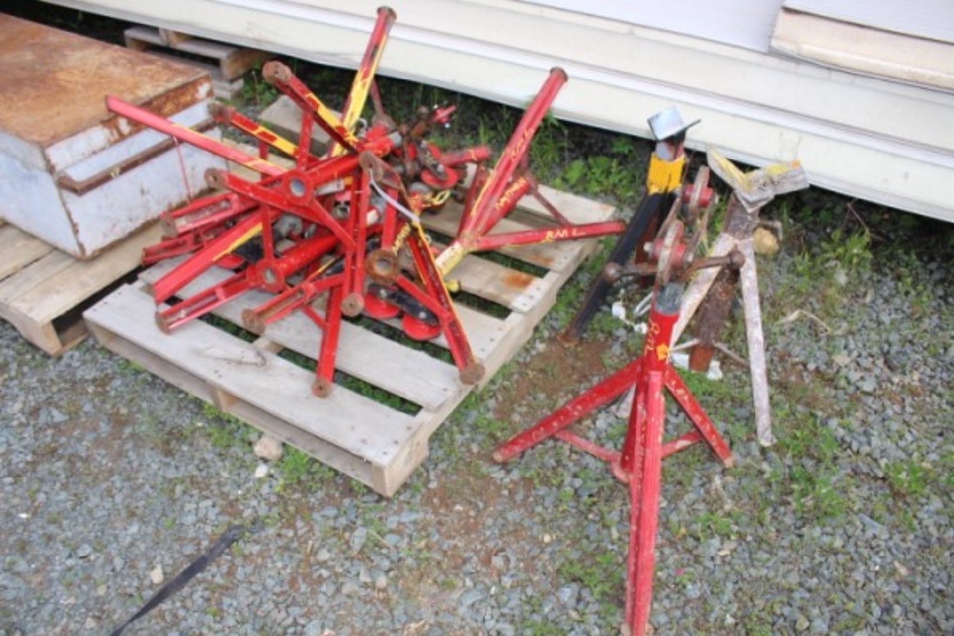 Lot of High Jack Roller Head Stands (approx 7 pieces)