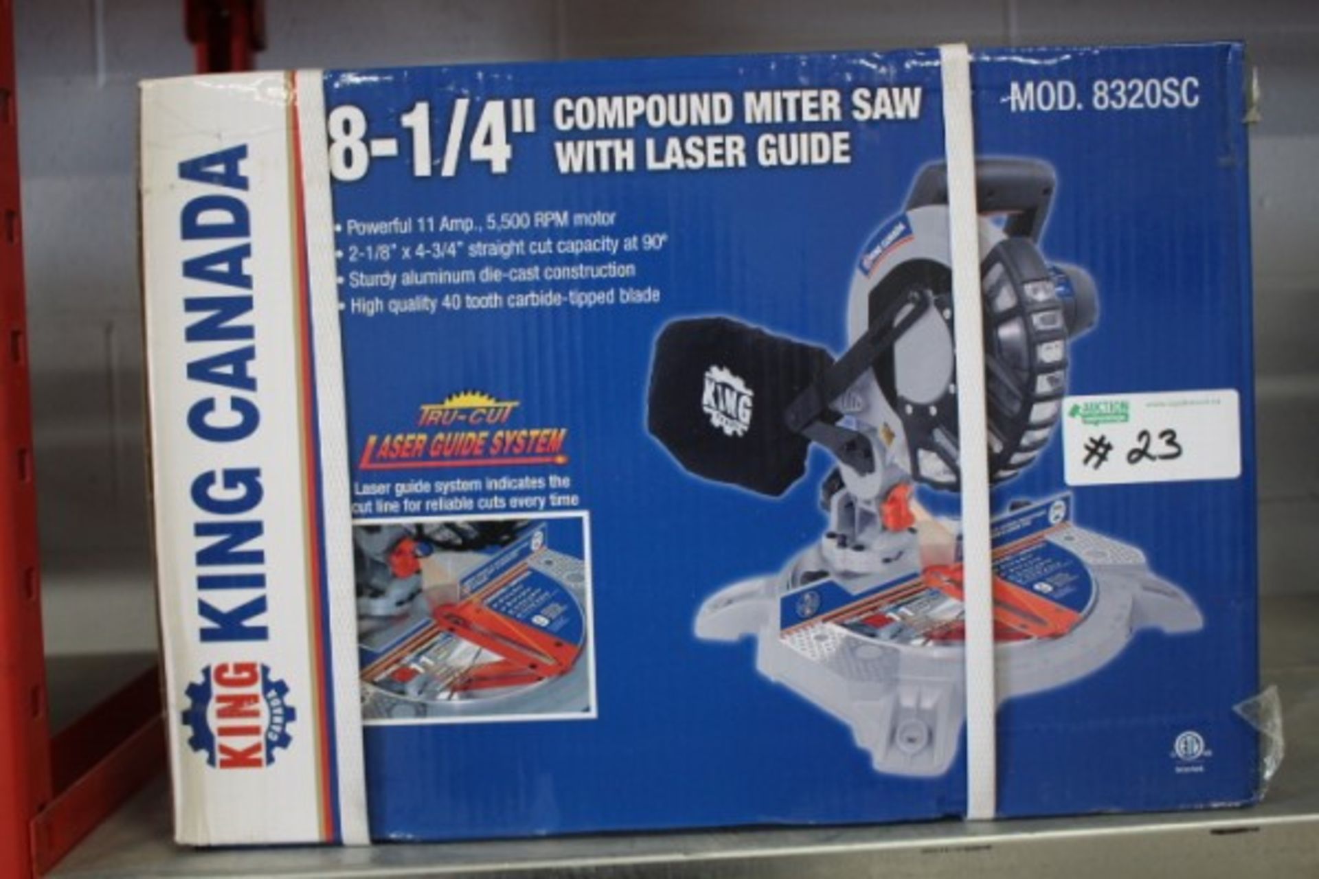 King Canada 8 1/4" Compound Miter Saw M#8320SC