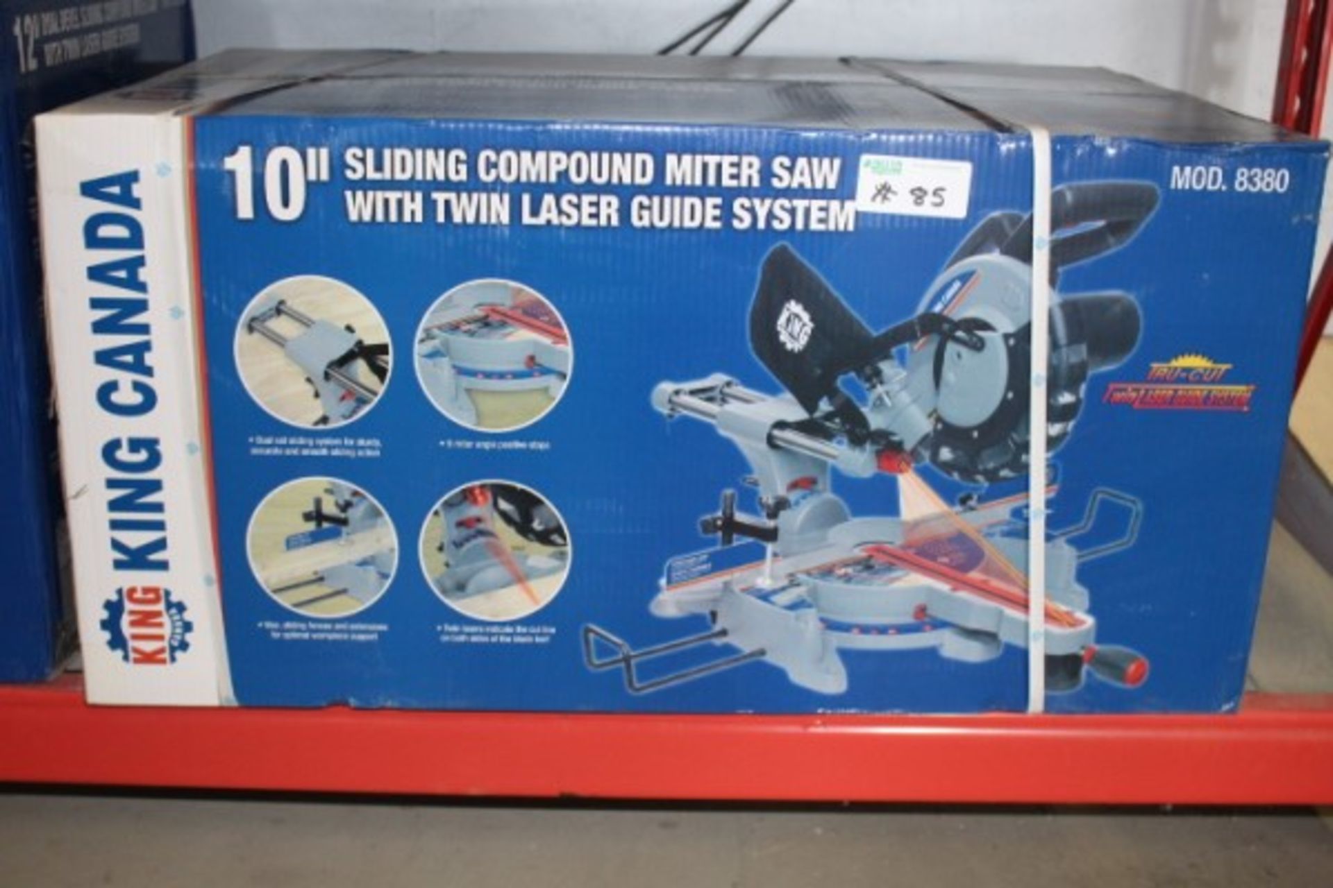 New King Canada 10" Sliding Compound Miter Saw with Twin Laser Guide