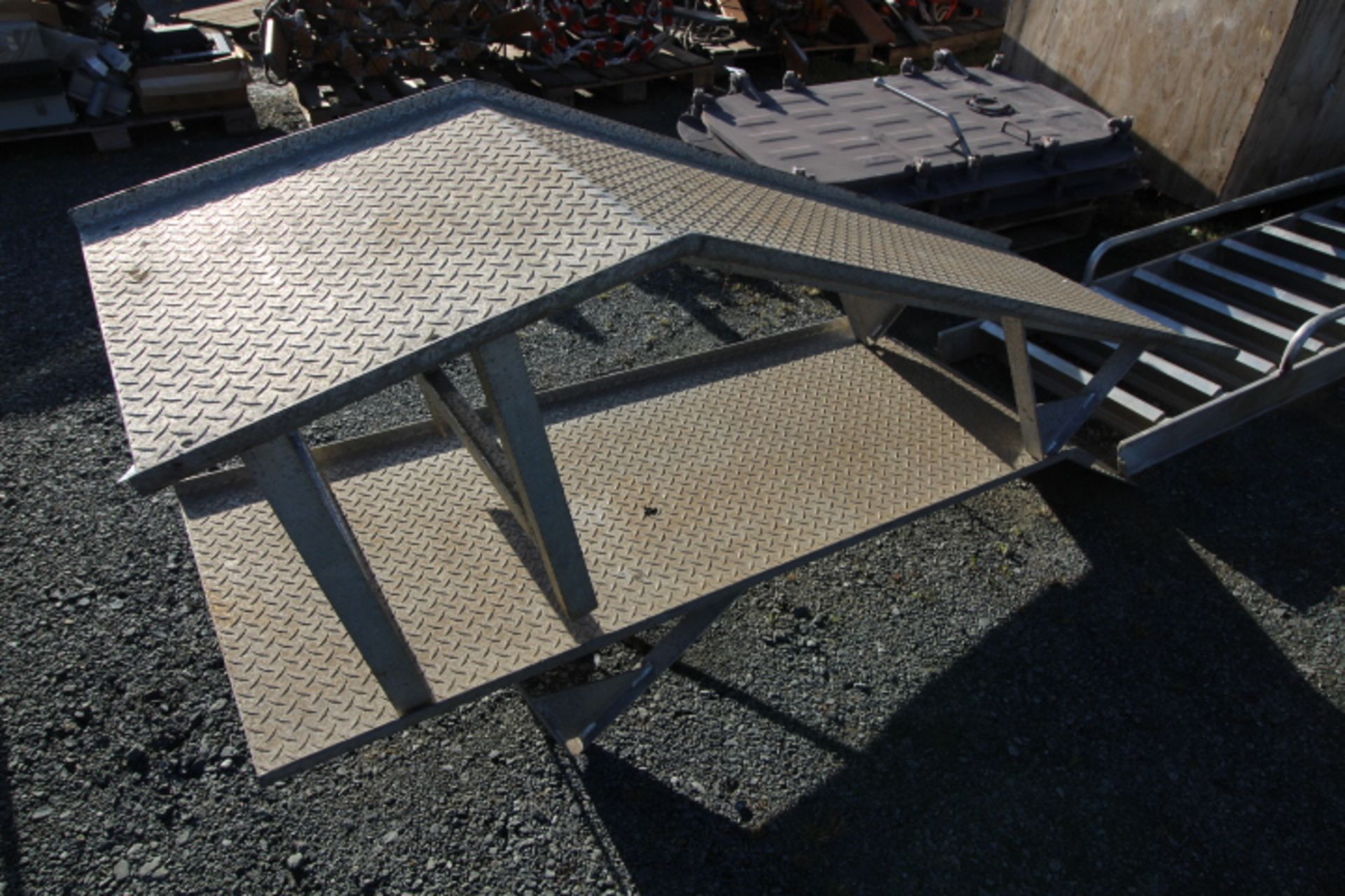 Aluminum Ramps and Step Ladder