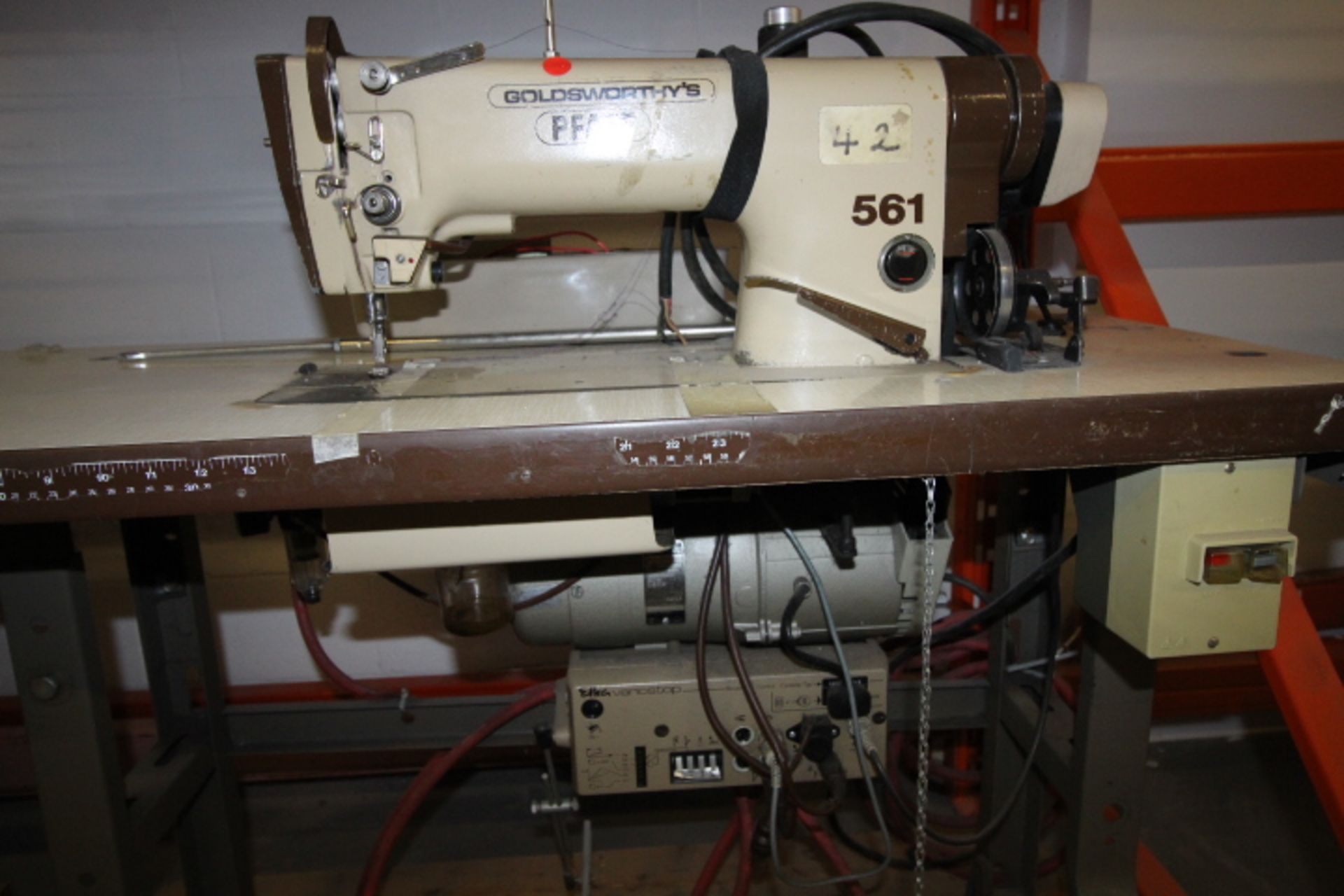 Goldswrothys Sewing Machine 208volt/360volt 3phase Pneumatic (Straight) - Image 3 of 3