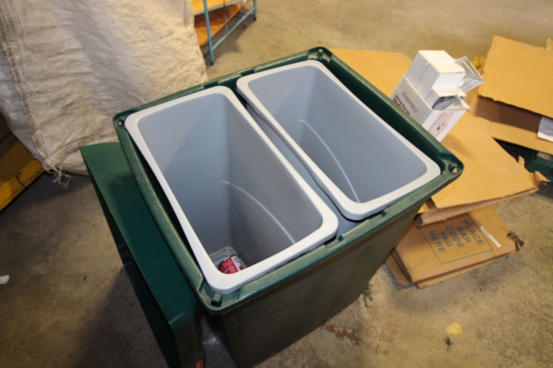 2 Compartment Trash Bin - Image 2 of 2