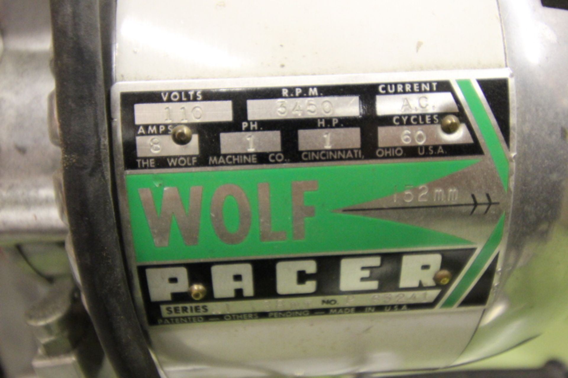 6" Wolf Super Pacer 100 Electric Cutting Knife 120 volt 1phase - Image 2 of 2