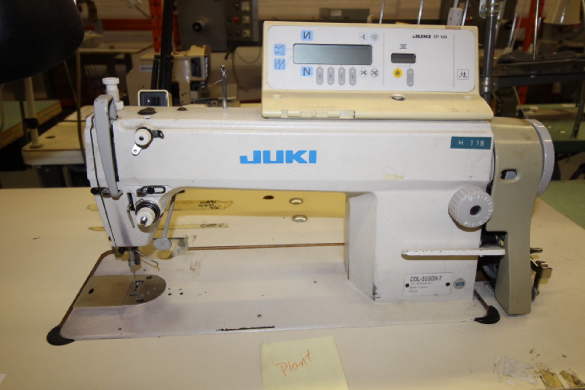 Juki Straight Stitch Sewing Machine 120volt 1phase, M#DDL550N-7 - Image 2 of 3