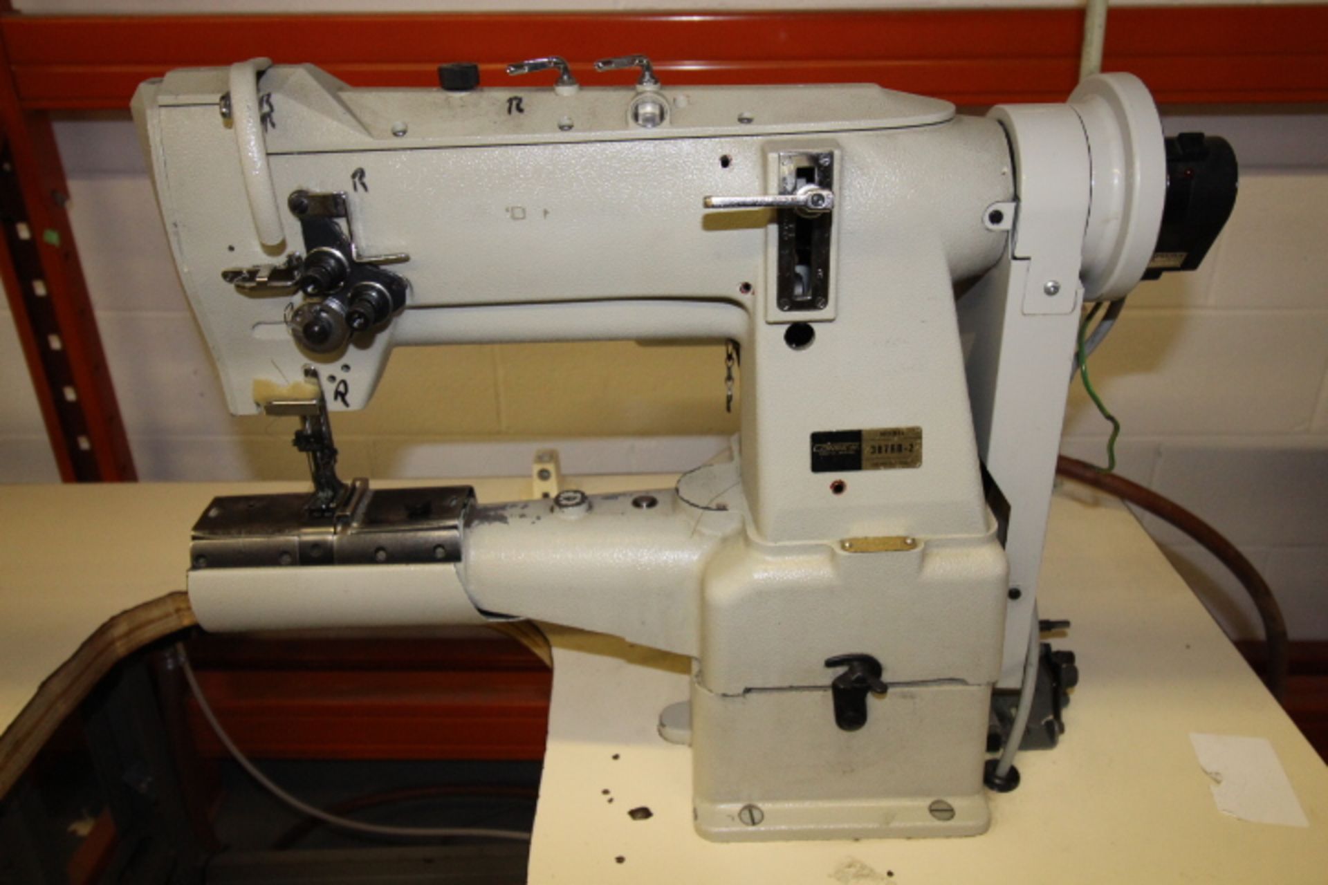 Consew Double Needle 3 Arm Sewing Machine 3phase Pneumatic, M#387RB-2 - Image 2 of 3