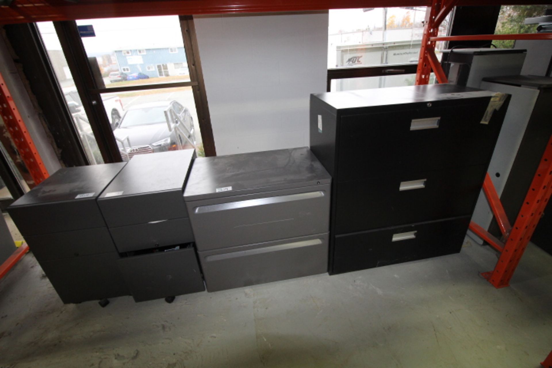 Various Office Cubicals and Partitions included Desk and Filing Cabinets and 2 Lateral Filing