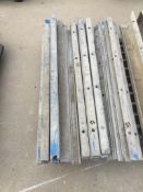 Wall-Ties 2" x 4' aluminum concrete forms, smooth, 6-12 hole pattern Wall-Ties 1" x 4' aluminum