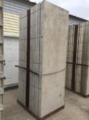 (18) Wall-Ties 36" x 9' aluminum concrete forms, smooth, 6-12 hole pattern