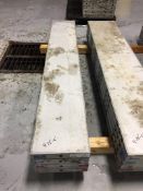 (4) Western Elite 12" x 6' Aluminum Concrete Forms, Smooth, 6-12 HP