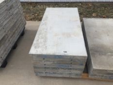 (8) Wall-Ties 24" x 4' aluminum concrete forms, smooth, 6-12 hole pattern