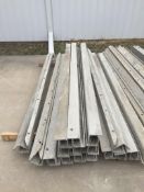 (28) Wall-Ties 4" x 4" x 9' ISC aluminum concrete forms, smooth, 6-12 hole pattern full