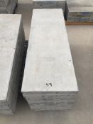 (9) Wall-Ties 16" x 4' aluminum concrete forms, smooth, 6-12 hole pattern
