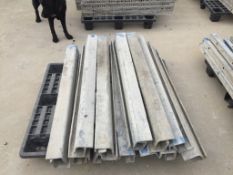 (23) Wall-Ties 4" x 4" x 4' ISC, Full, aluminum concrete forms, smooth, 6-12 hole pattern