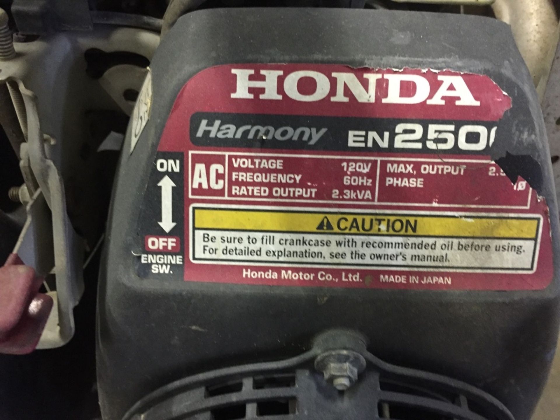 Homelite Generator w/ Honda EN2500, Location: 4127 Blairs Ferry Rd. NE Cedar Rapids, IA 52411 - Image 3 of 3