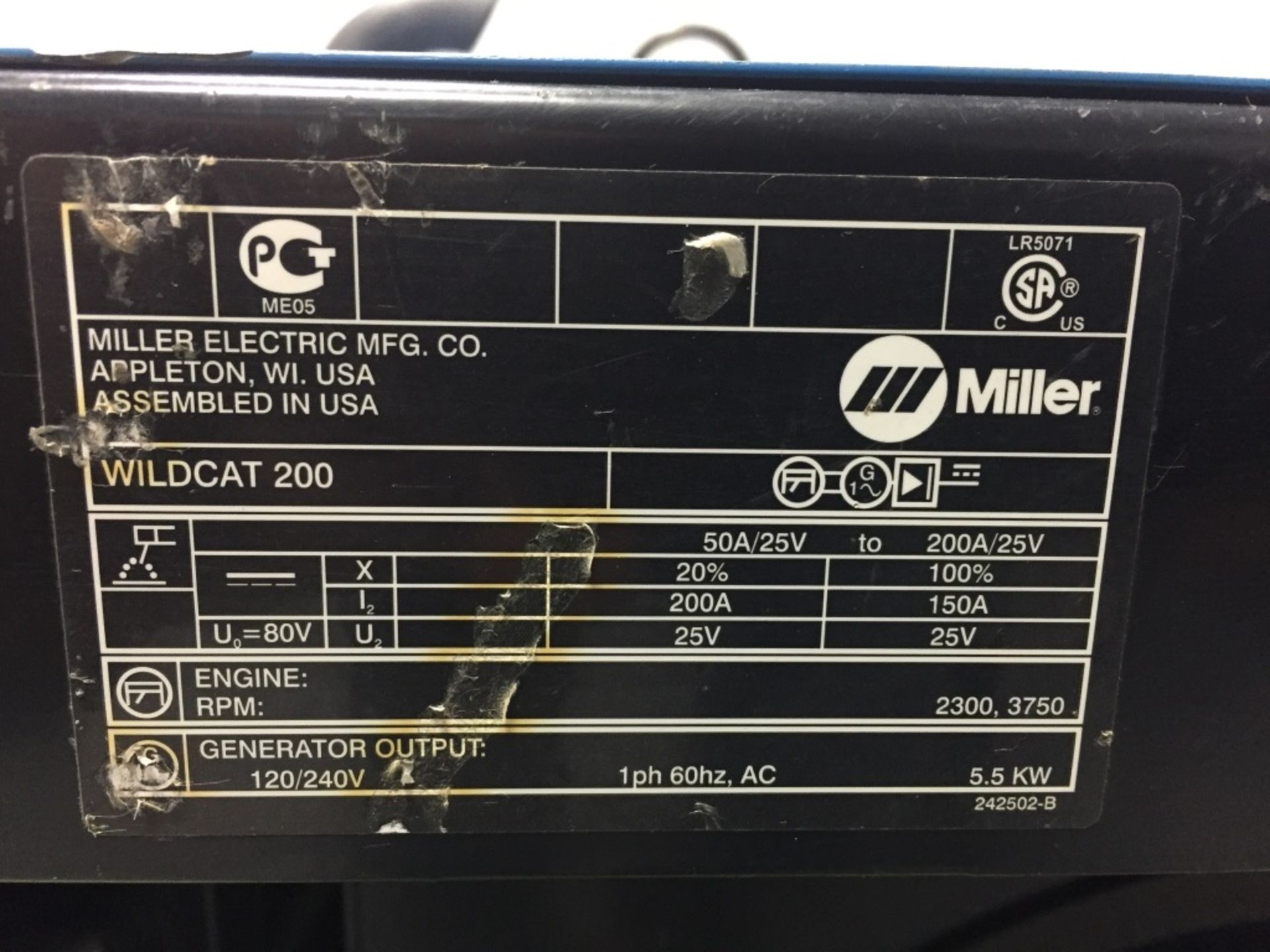 Miller Wildcat Welder/Generator, 674hrs, Subaru 14HP - Image 7 of 9