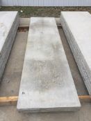 (2) Wall-Ties 28" x 9' aluminum concrete forms, smooth, 6-12 hole pattern