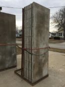 (9) Wall-Ties 36" x 9' aluminum concrete forms, smooth, 6-12 hole pattern