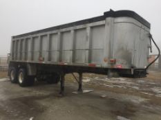 1977 Dorsey End Dump Trailer, 26' x 96" x 60", Aluminum Box, Polly Liner, Coal Chute, Spring