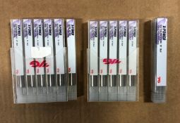 12 Piece Brand New YG Metric Size Solid Carbide End Mill Set