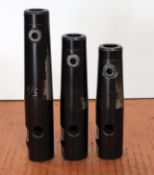 3 Piece Set of 5/8" Tapered End Mill Holders (5"-7" Long)