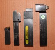 4 Piece Indexable Turning Tools Set (Greenleaf, Kennametal, Q-Cut, & Carboloy)
