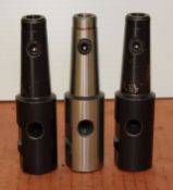 3 Piece Set of 7/16" Tapered End Mill Holders (5" Long)