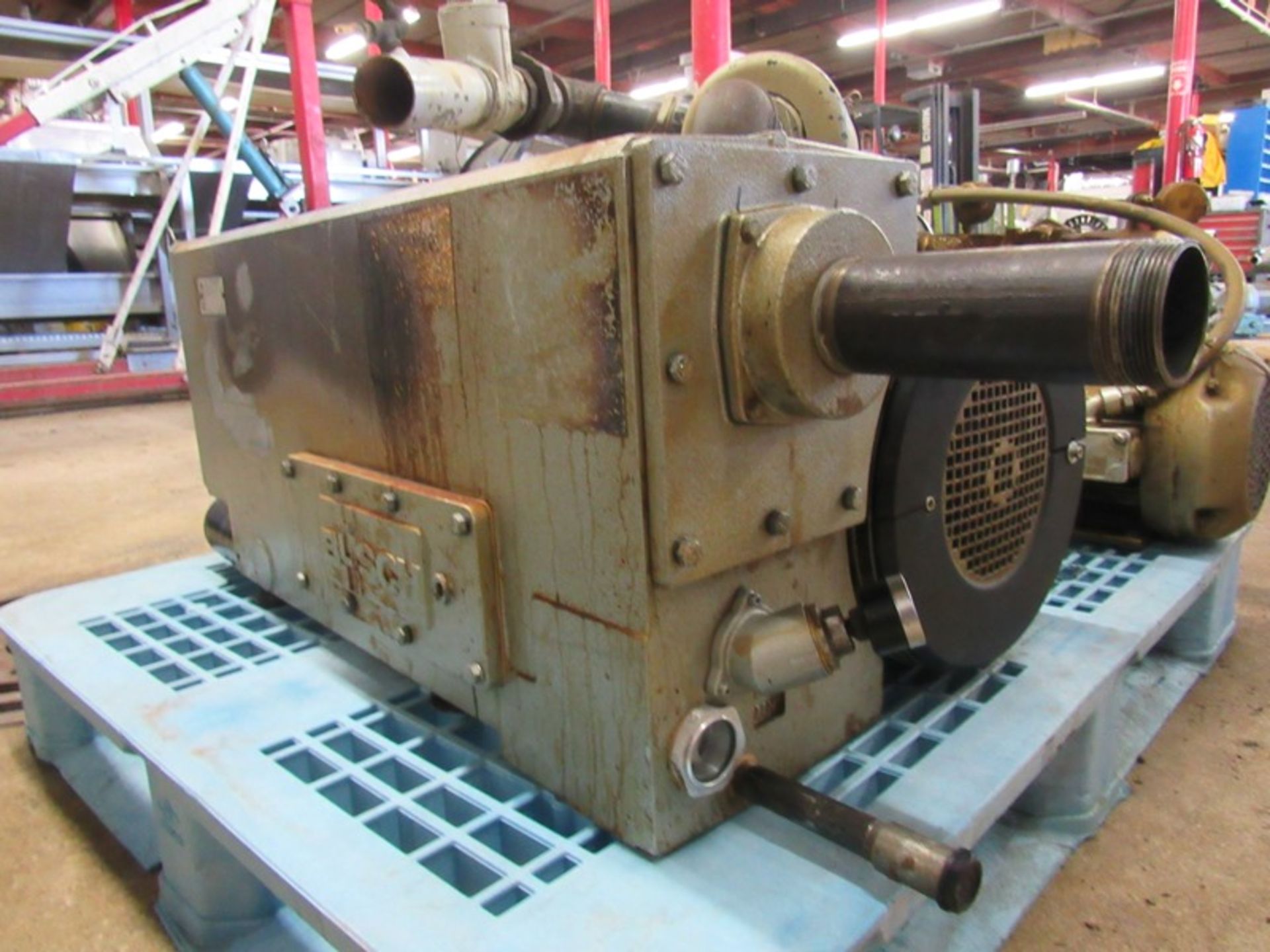 Busch Mdl. RAO255DSZ61005 Vacuum Pump on 10 h.p., 208/230/460 volt motor, Ser. #U0413689 - Image 4 of 4