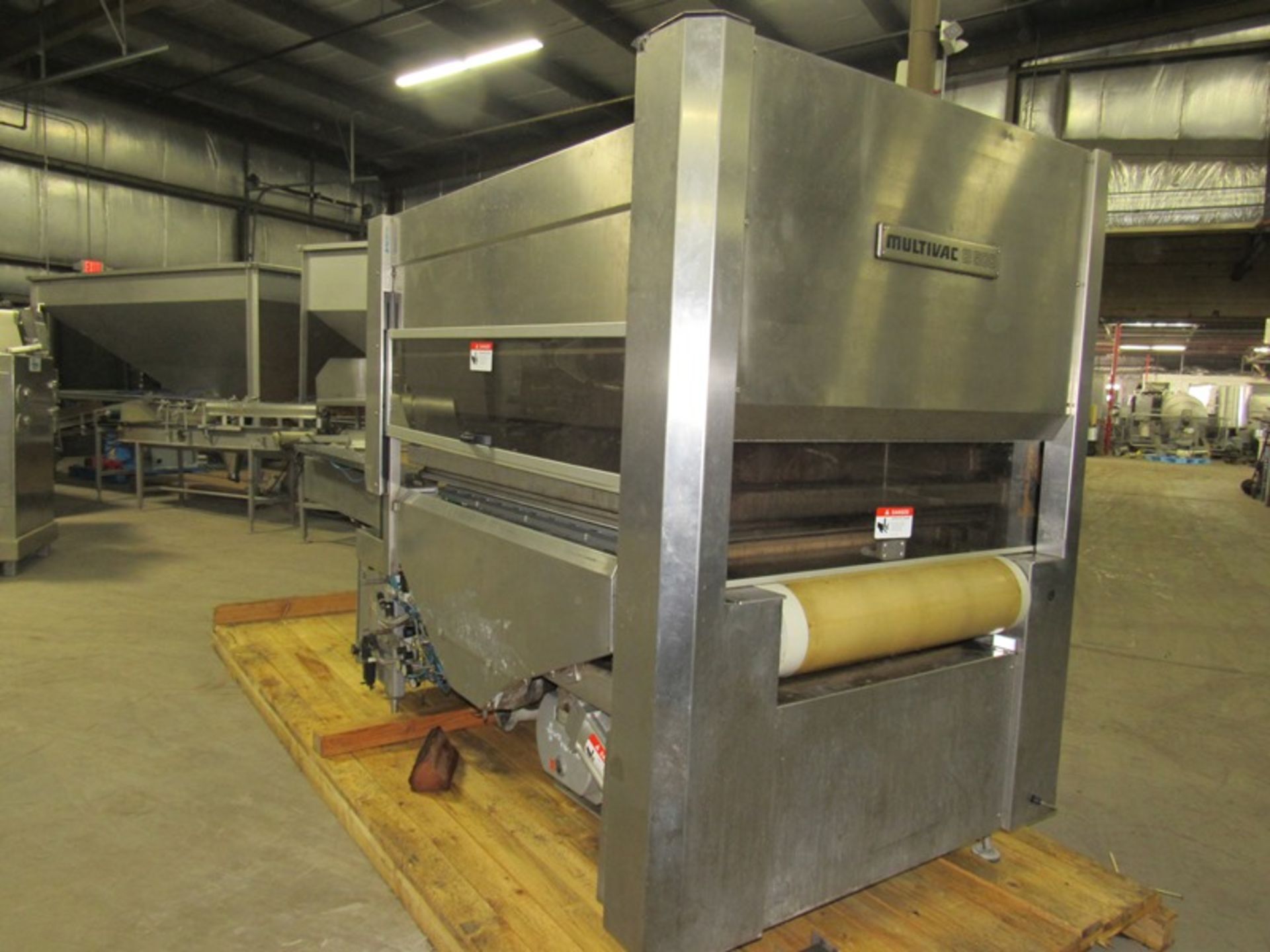 Multivac Mdl. B500 Chamber Belt Packaging Machine, 29 1/2" W X 65" L flighted infeed belt, chamber - Image 5 of 10