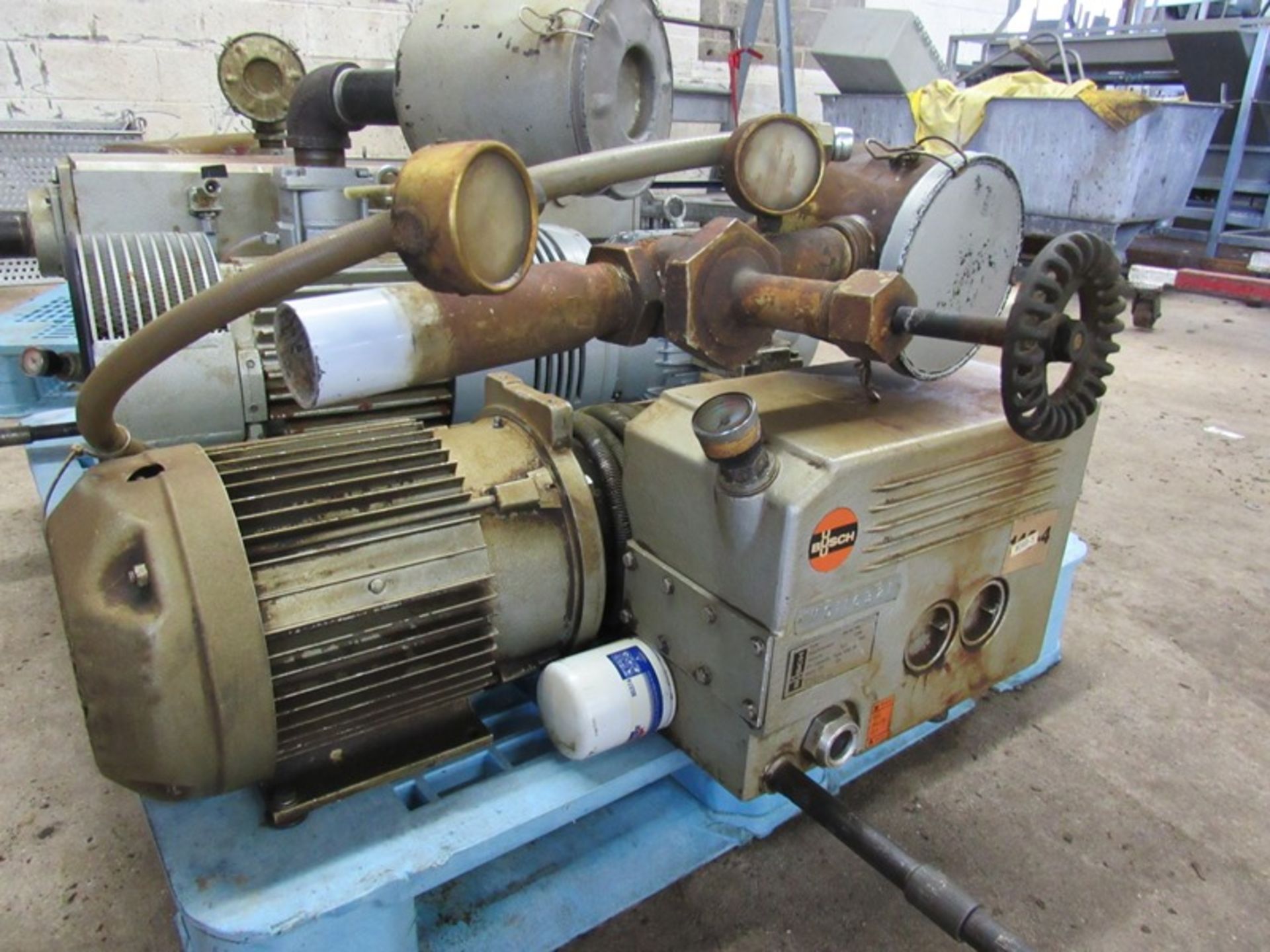 Busch Mdl. 100-138 Vacuum Pump on 5 h.p., 208/230/460 volt motor, Ser. #C6563 - Image 2 of 3