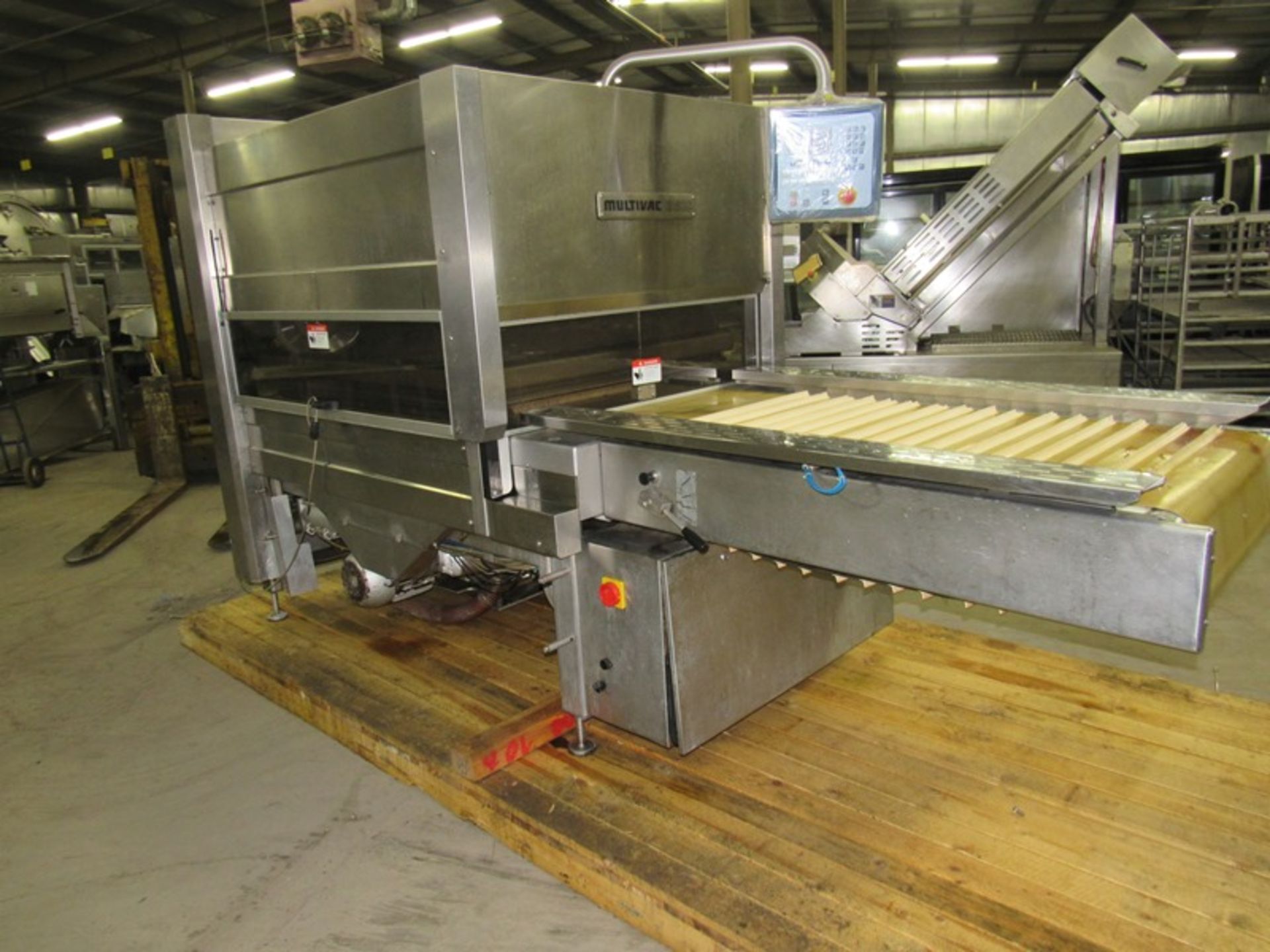 Multivac Mdl. B500 Chamber Belt Packaging Machine, 29 1/2" W X 65" L flighted infeed belt, chamber - Image 2 of 10