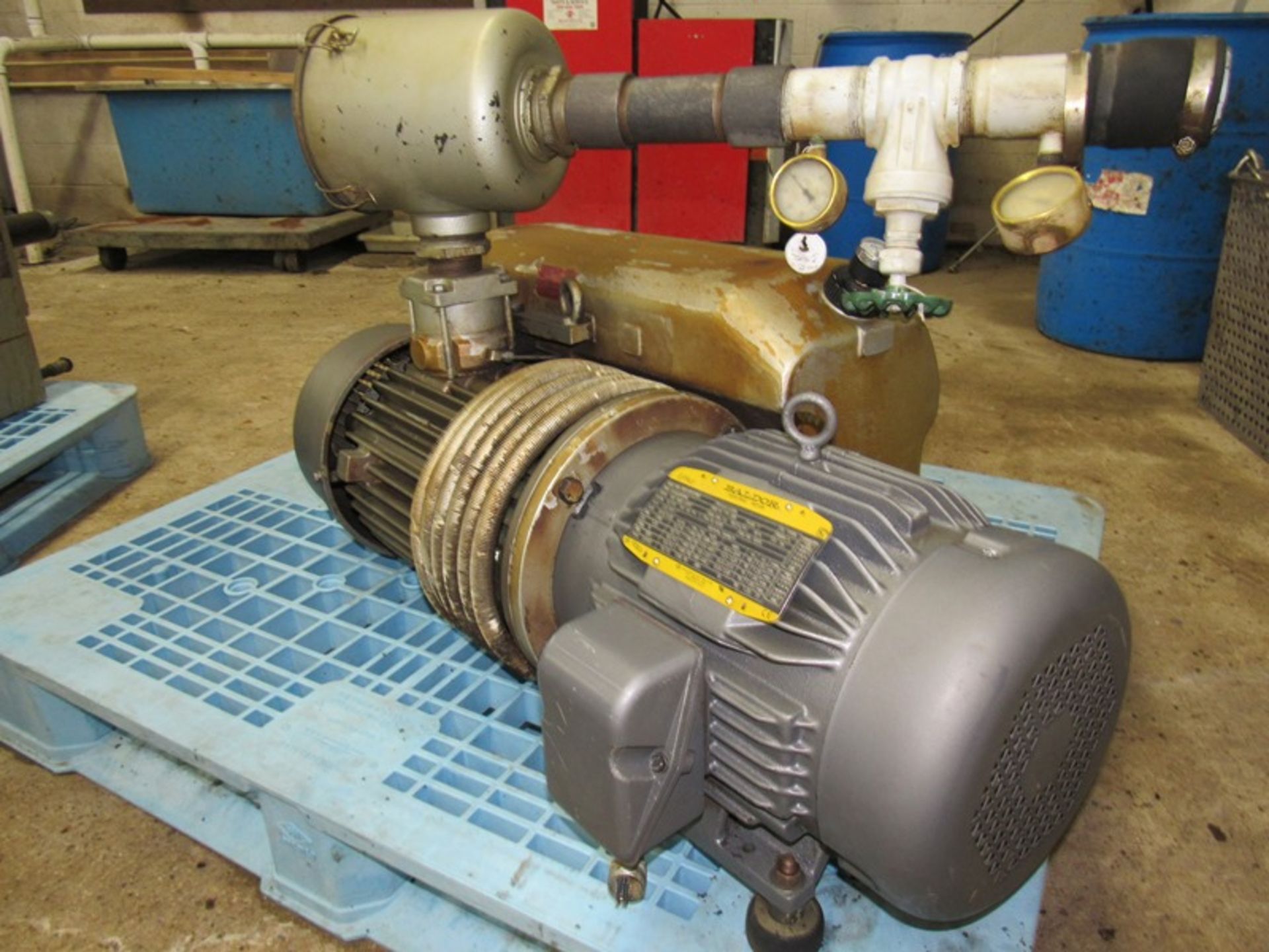 Busch Vacuum Pump on 10 h.p., 208/230/460 volt motor - Image 4 of 4