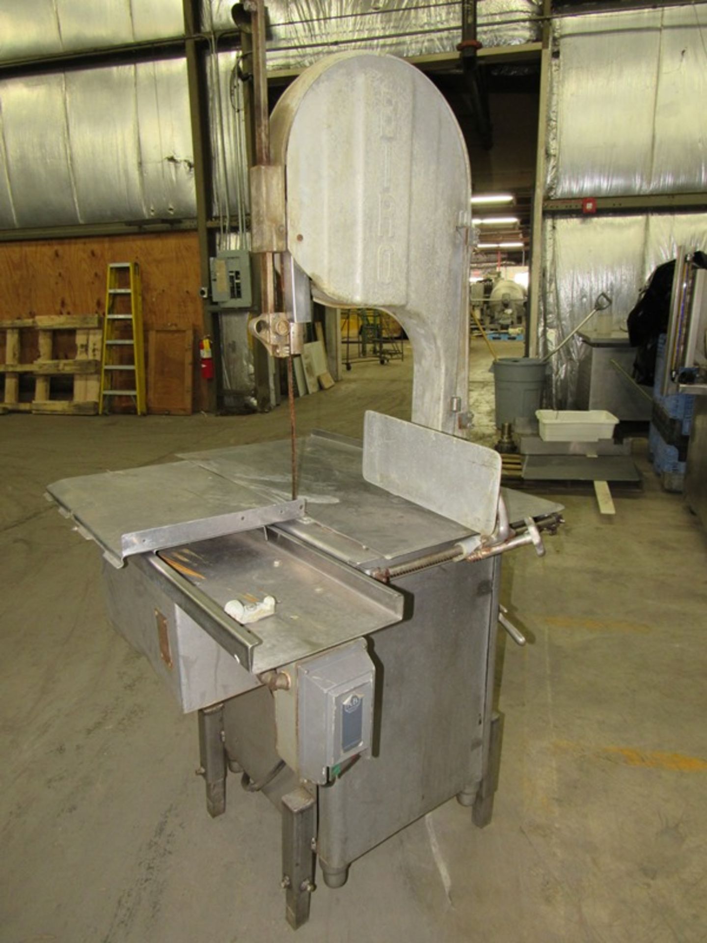 Biro Mdl. 3334 Band Saw, 16" max cutting area, stainless steel table, 220 volts, 3 phase, Ser. #